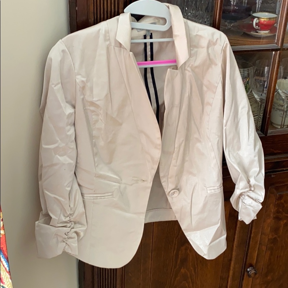 Charolette Rousse metallic cropped blazer